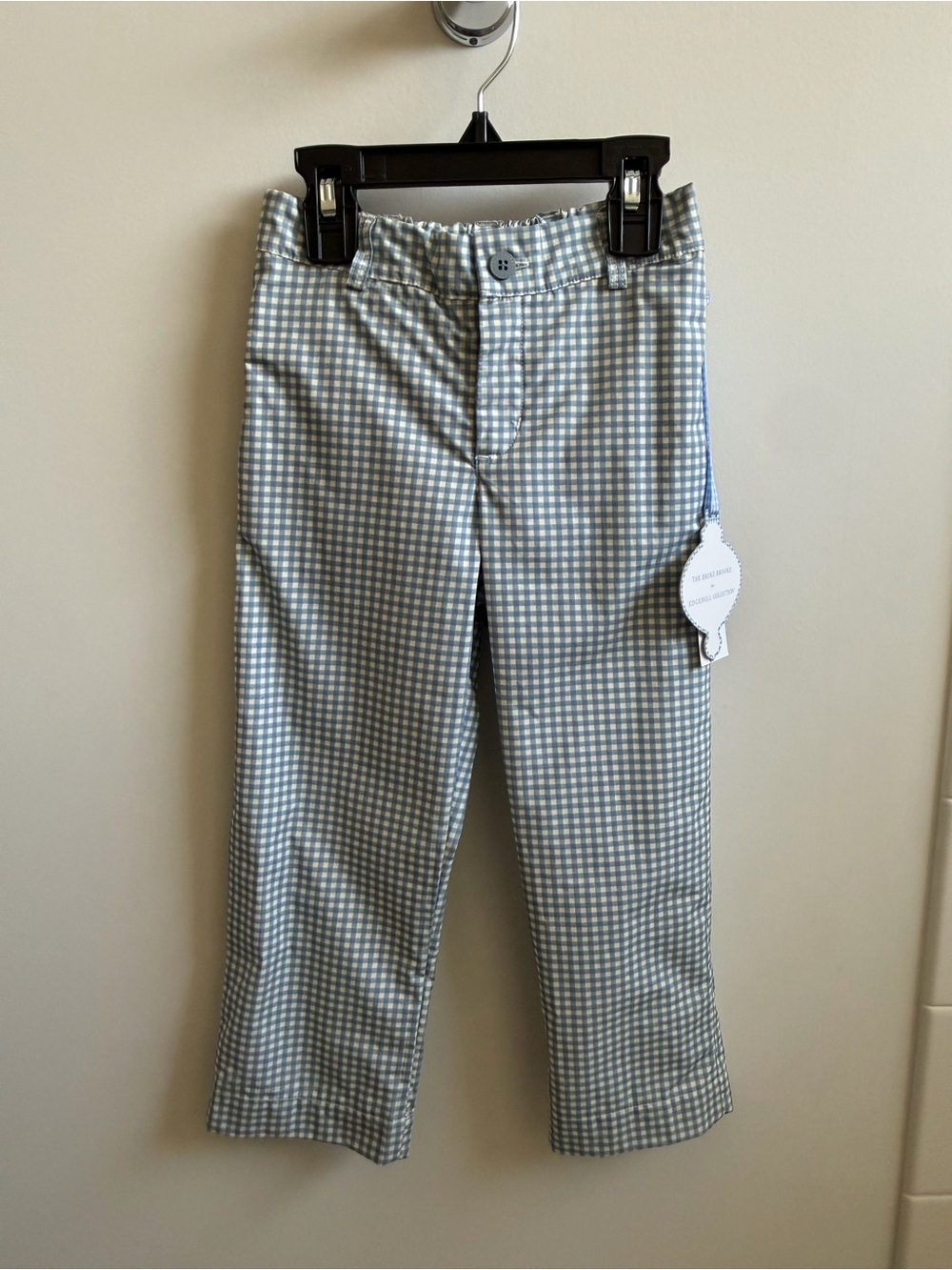 Blue Gingham Pants